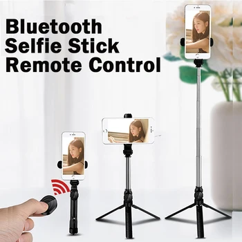 

Bluetooth Selfie Stick Remote Control Tripod Handphone Live Photo Holder Tripod Camera Self-Timer Artifact Rod flexible stick