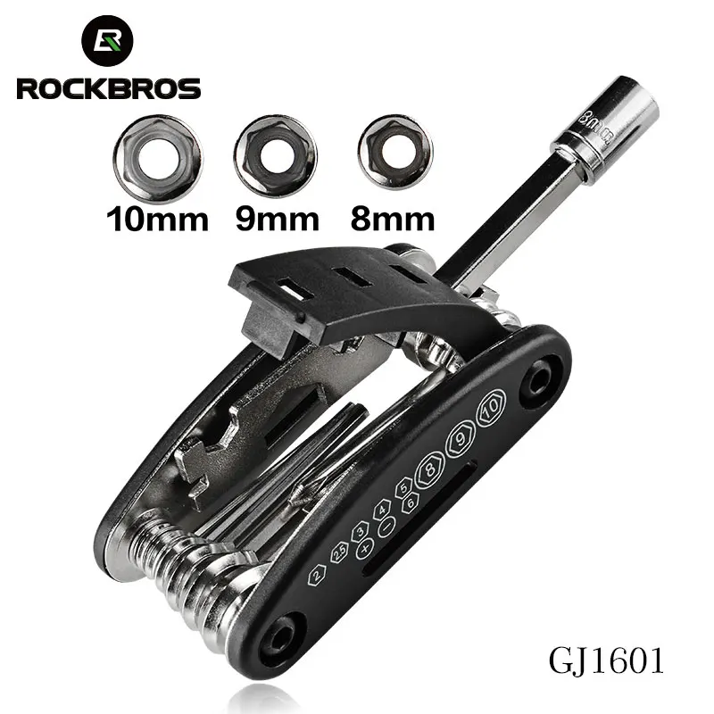 Набор инструментов Rockbros для ремонта велосипедов 16 в 1 Мультитул горных гаечный
