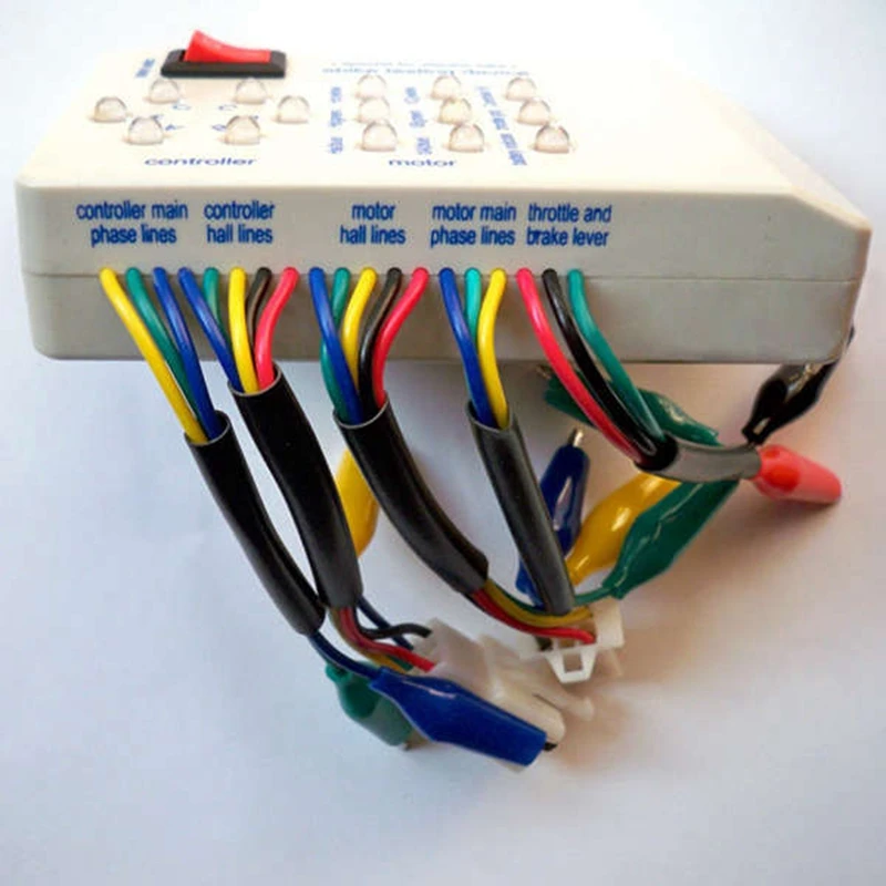 Бесщеточный контроллер двигателя тест er 24 V/36 V/48 V/60 V/72 V электрический автомобиль E-bike скутер тестер с датчиком Холла тестовое устройство