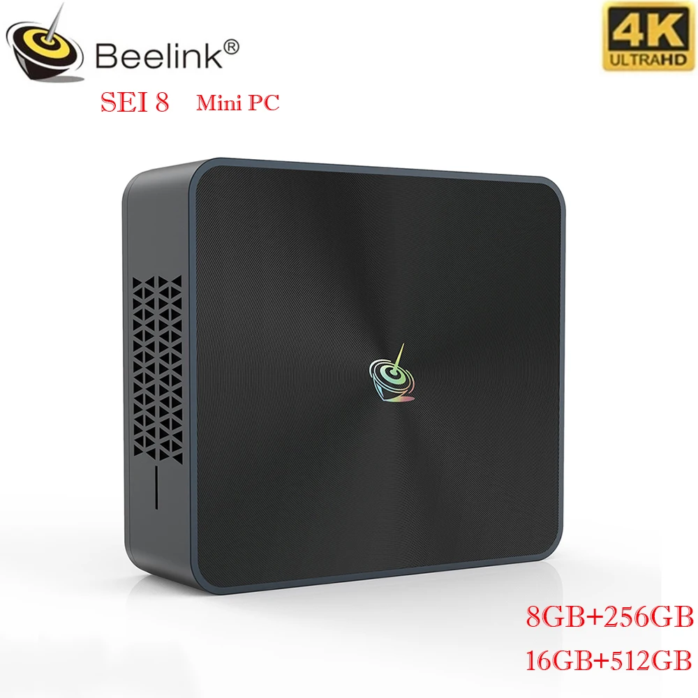 оригинальная версия Beelink SEI 8 мини PC intel i5 - 8279U 2.4G / 5G WIFI BT4 4K Superclear 3 экранный дисплей