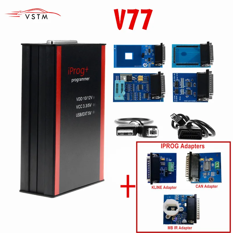 

New Iprog+ Iprog Pro Programmer Support IMMO Mileage Correction + Airbag Reset till the year 2019 Replace Carprog/Full/Digiprog