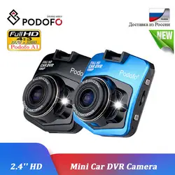 Podofo A1 Видеорегистраторы для автомобилей Dashcam Full HD 1080p видео Регистраторы регистратор Ночное Видение G-Сенсор камкордер автомобиля мини