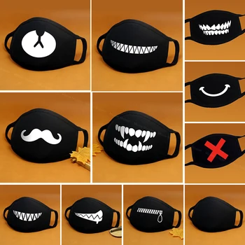 

Cartoon Cotton Face Mask Mouth Black Anti-Dust Anti Pollution Respirator Mask Fashion Cute Bear Kpop Animal Face Mouth Masks