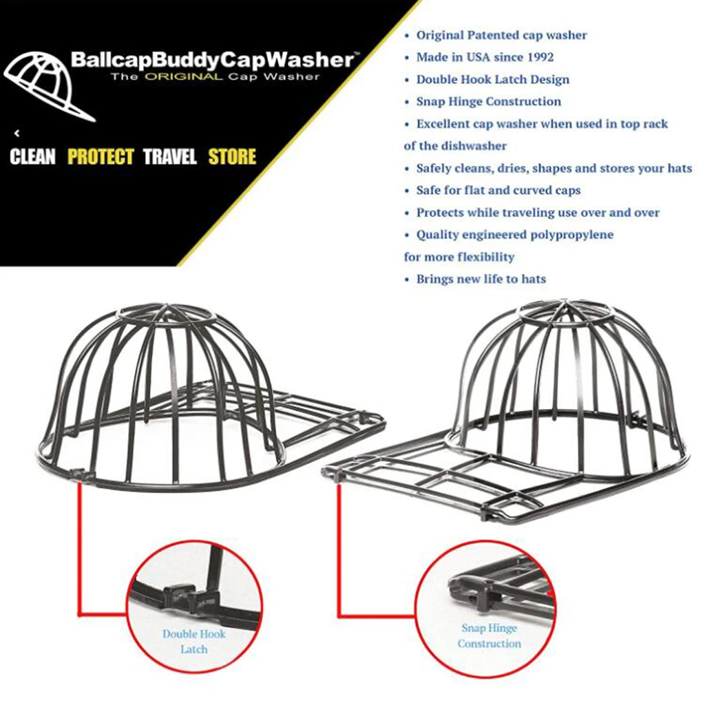 Cap Washer Hat Washing Cage For Dishwasher Washing Machine For Kids Adults