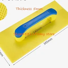 345*145*5 мм закаленная пластмассовая штукатурка шпель с отверстиями конструкция бетонная лопатка для диатома грязи/волоконного цемента