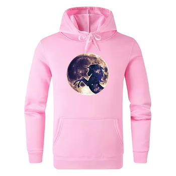 

Unicorn Hoodies Men Women Fantasy Magic Horse Fantastic Beast Sweatshirt Moon Printed Fashion Cool Hoody Pullover Top CW132