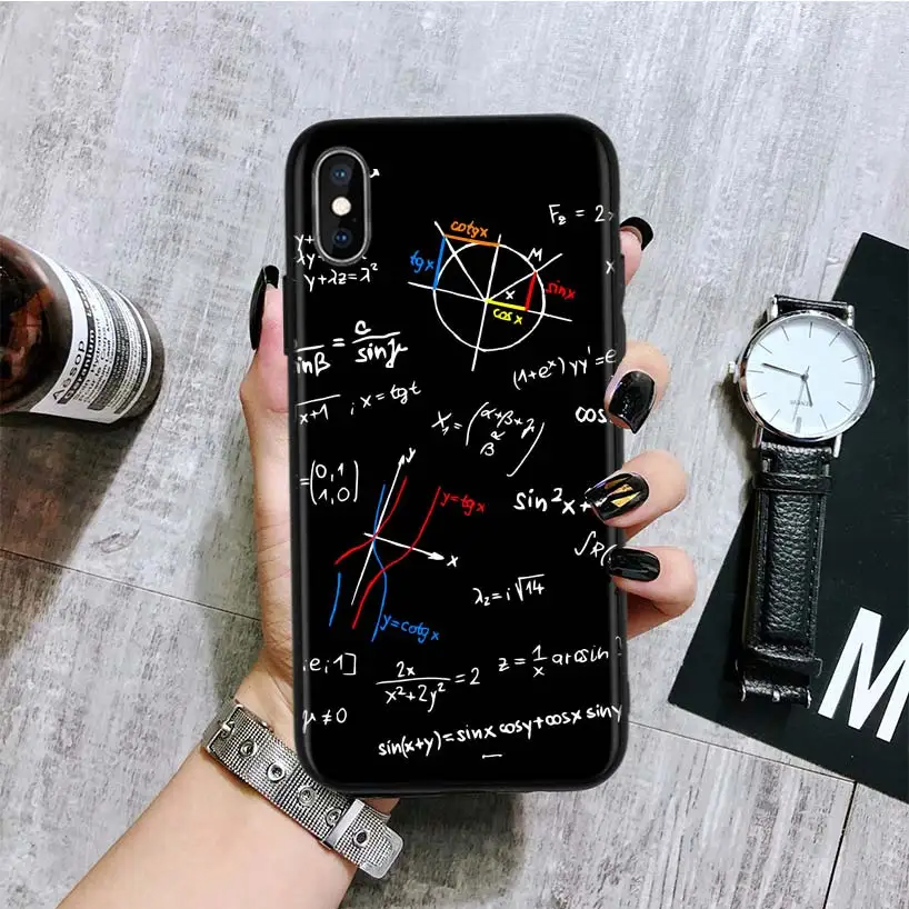 Черная задняя крышка для телефона Einstein formula Math Chem для Apple IPhone 11 Pro XS MAX XR 7 8 6 6S Plus X 10 Ten 5 5S SE Coque Sh - Цвет: BA231-5