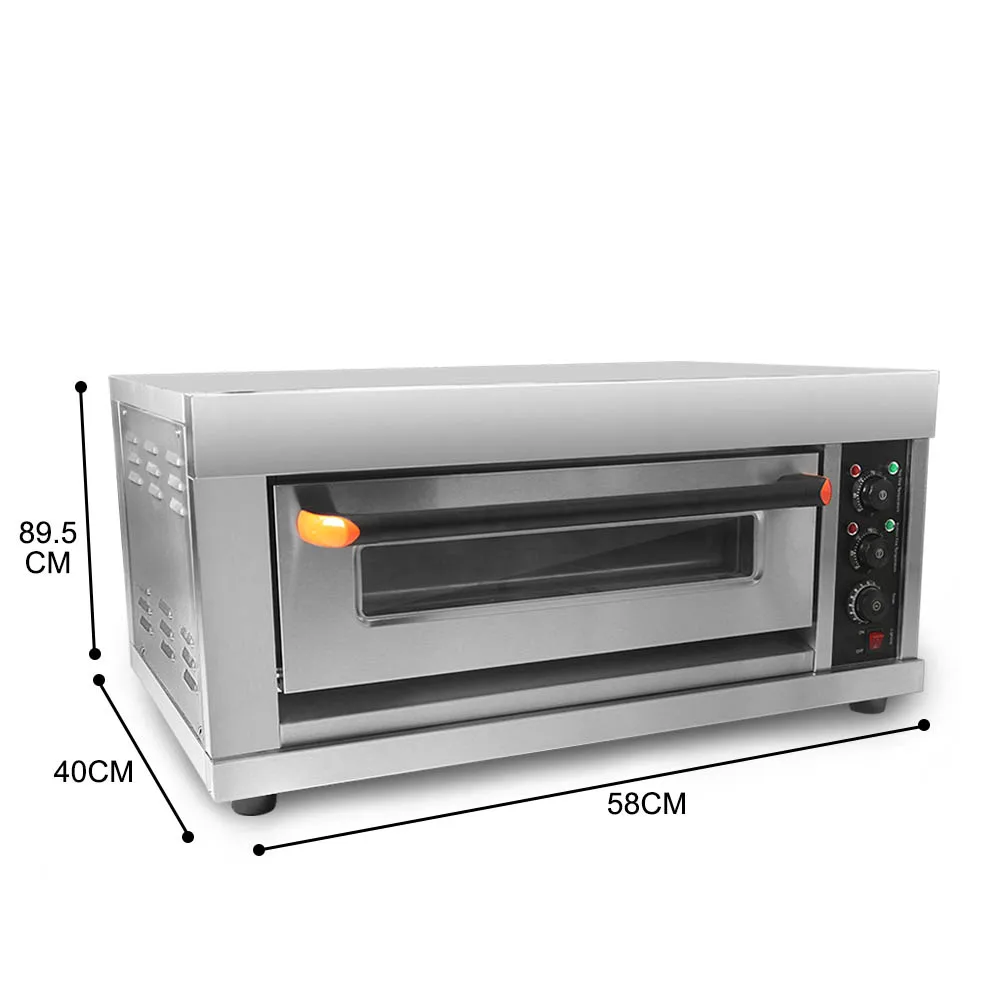 ITOP Electric Oven Cake Pizza Roasted Chicken Stainless Steel Kitchen Baking Machine Single Roasted Oven With Pizza Pan