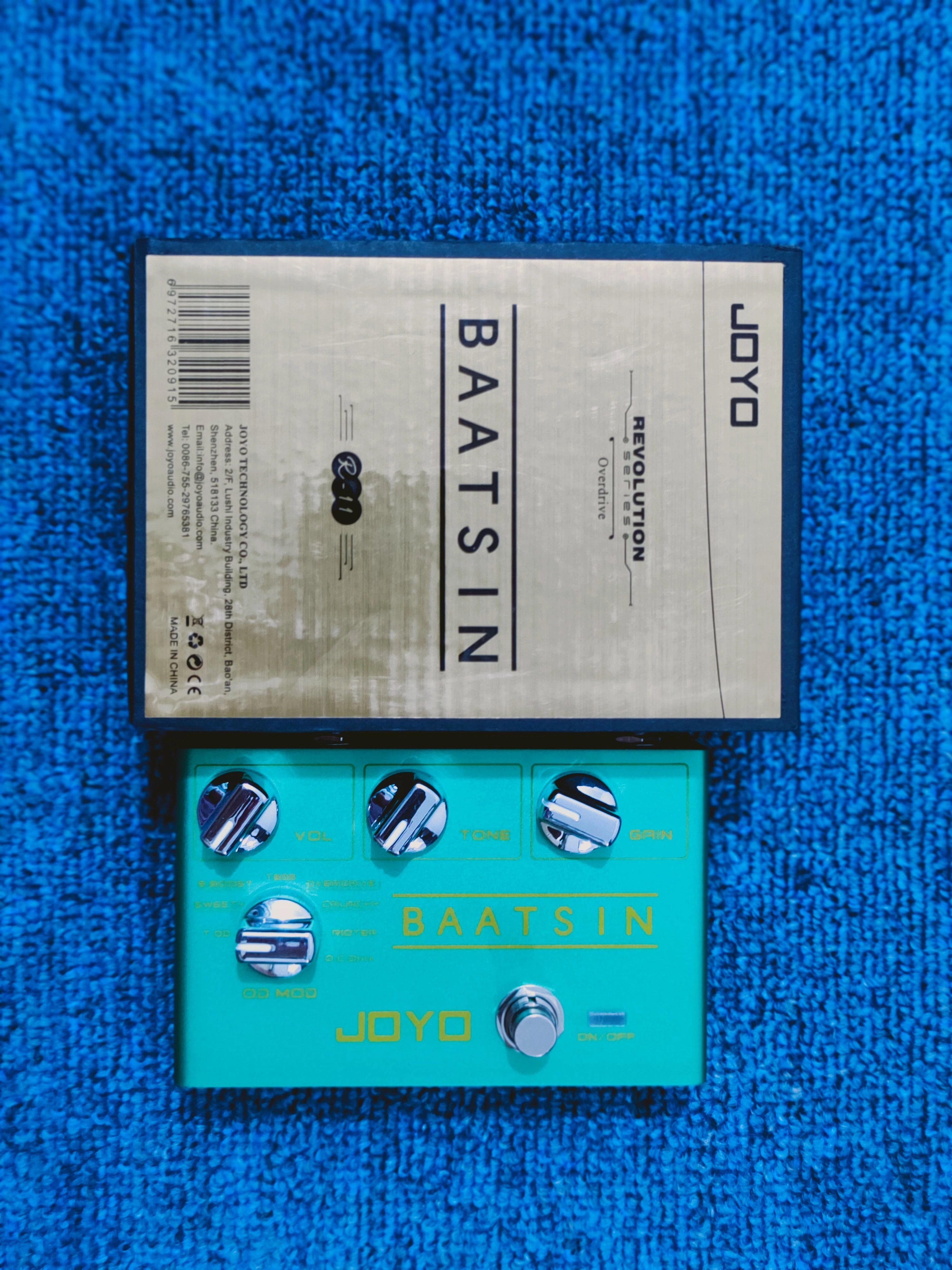 Authentic Joyo R 11 electric guitar distortion overload single piece