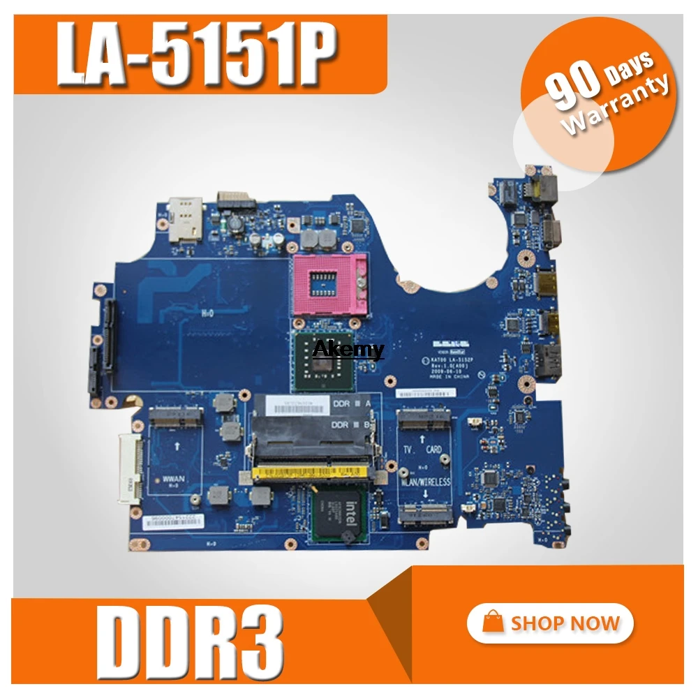 

laptop Motherboard for dell inspiron 1745 LA-5152P CN-0G913P 0G913P G913P GM45 DDR3 integrated graphics card
