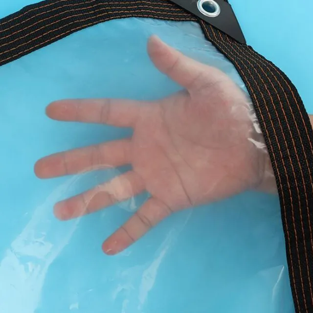 Vízálló Ponyvabérnyék -Üvegház Burkolat Kerti Napfényes Műanyag Fólia 5M Kötél Átlátszó Menedék Napellenző Védőszövet - Image 5