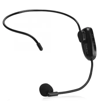 

Wireless Microphone FM Radio Transmitter Headset Collar Tour Guide Clip-On microphone Loudspeaker for Voice Amplifier Speaker