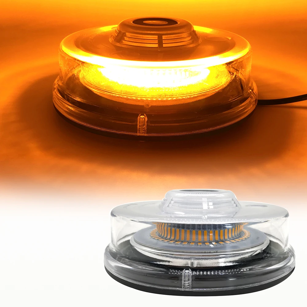Yellow LED Emergency Strobe Lights Beacon Vehicle Car Roof Top Hazard