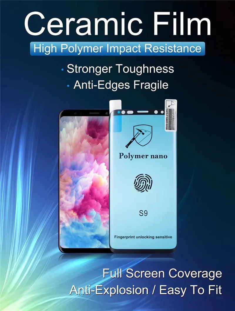 10 шт./Лот 3D полное покрытие Керамическая пленка для Samsung Galaxy Note plus 9 8 S10 S9 s8 Plus