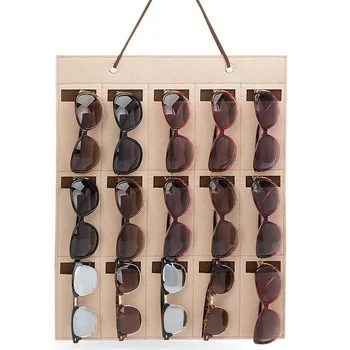 

Newest Glasses 12 Mouth Tank Organizer Sunglasses Organizer Storage Hanging Sunglasses Eyeglasses Wall Organizer for Women Man