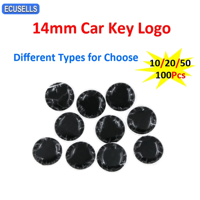 10/20/50/100Pcs 14mm Auto Schlüssel Logo Harz Epoxy Kristall Logo