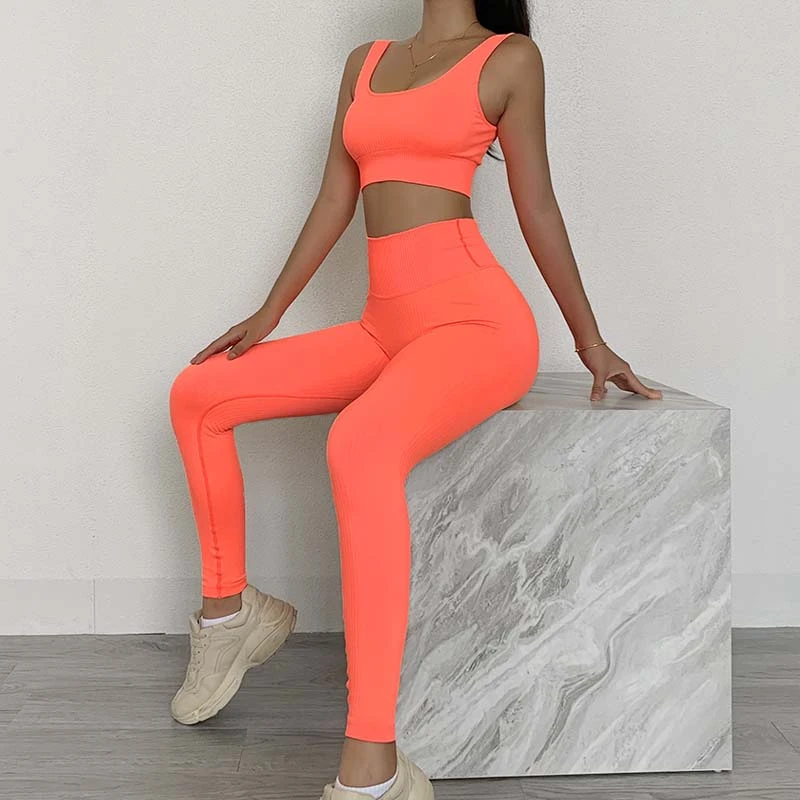 Orange Yoga Leggings