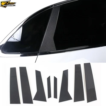 

Free Shipping HIGH QULITY B-PILLAR TRIM (REPLEACEMENT) CARBON FIBER FOR PORSCHE MACAN MOULDING TRIMS 8PCS