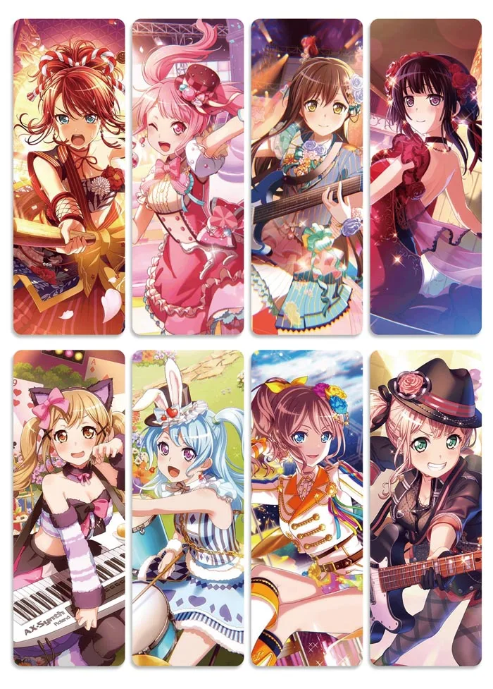 13 8 шт./компл. аниме BanG Dream ПВХ закладки печатается с Тояма Касуми для Косплэй аксессуары или коллекция - Цвет: 13