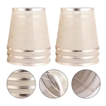 

1 Bag 6pcs Transaparent Gauze Lampshade Wall Lamp Chandelier Cover Chandelier Shades Protective Dustproof Cover For Home Bedroom