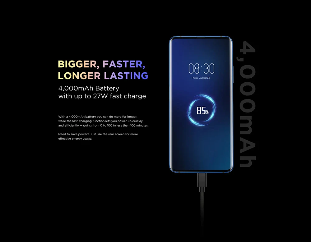 Глобальная версия мобильного телефона zte Nubia Z20 8 Гб 128 ГБ, двойной экран Snapdragon 855 plus, четыре ядра, 4000 мАч, 3 камеры заднего вида, смартфон