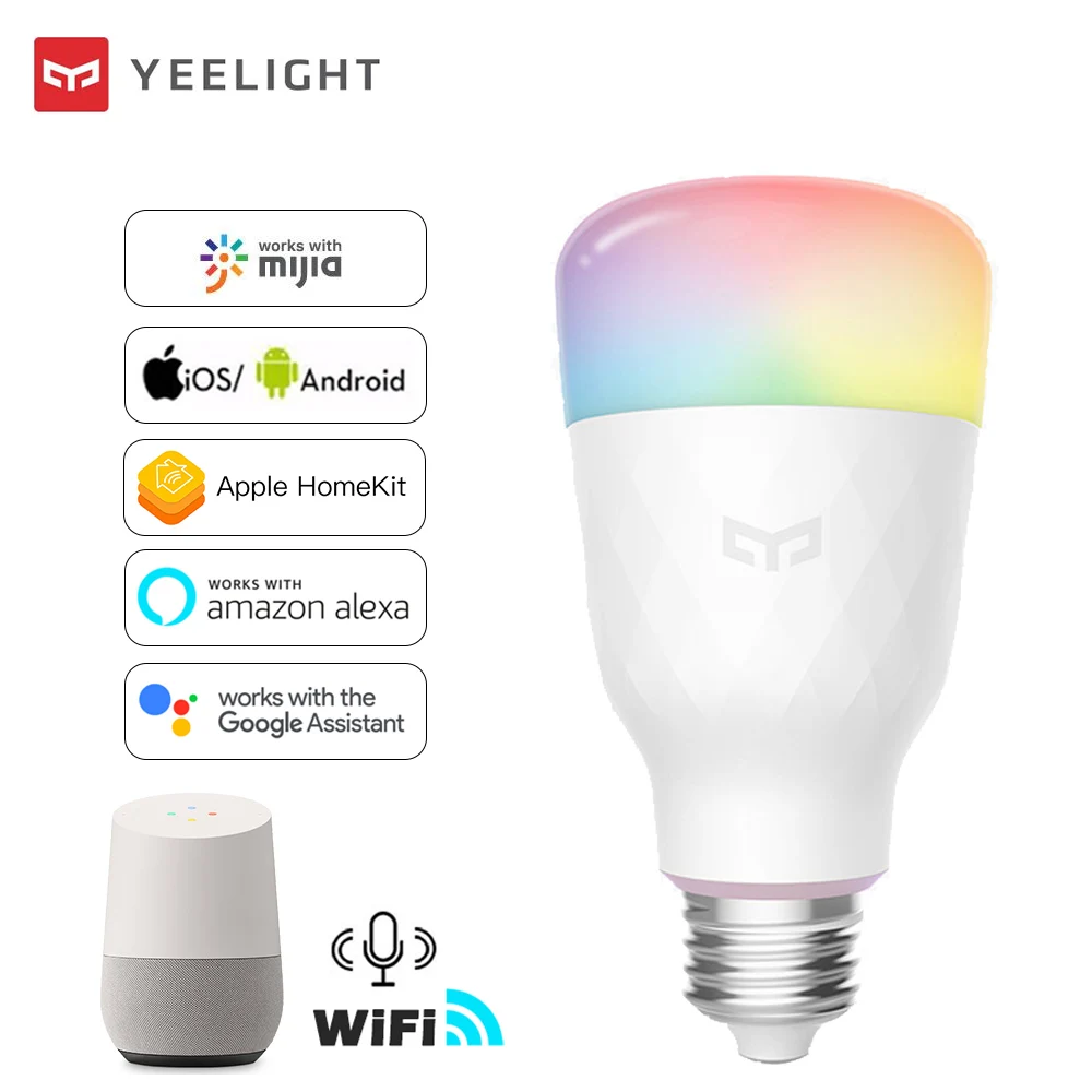 

New Wireless Smart Bulb E27 Dimmable Wifi LED Light 110V 220V APP Voice Control Smart Lamp Wake up Light Apply to IOS /Android