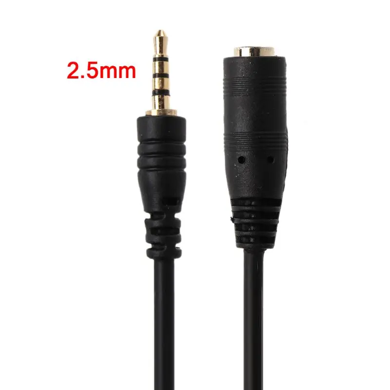 Male to Female Jack Extension Audio AUX Cable Cord 150cm 2.5mm for Smartphone 2.5mm earphone