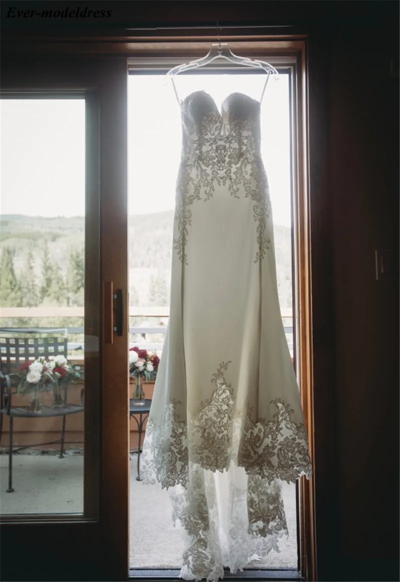 Vestido De Novia, кружевные свадебные платья, Русалка,, милое, на молнии, со шлейфом, свадебные платья, платье невесты, Robe De Mariee