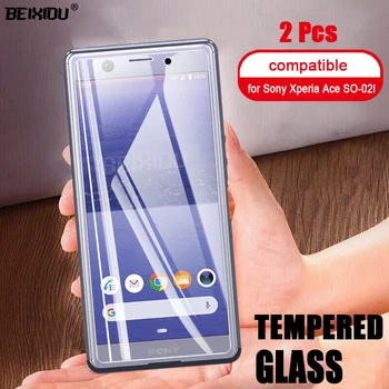 Перейти на Алиэкспресс и купить 2 шт Полное закаленное стекло для sony Xperia Ace SO-02l защита экрана 2.5D 9h закаленное стекло для sony XPERIA ACE SO-02L