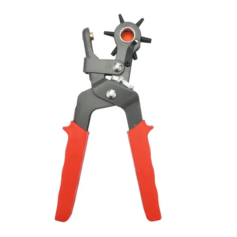 

6 Sizes Round Hole Punch Rotary Leather Plier Puncher Maker Tool for Waist Belt