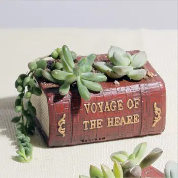 

Literature Book Small Flower Pot Creative Flower Pot Flower Pot Flower Stand Flower Desktop Flower Pot Decoration