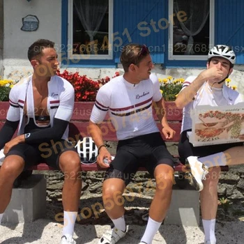 

Roubaix Cycling Jersey Men 2020 Hot Brand Cycle Wear Breathing MTB RBX Bike Sport Shirt Air Mesh Sleeve Ridingshirt White Strip