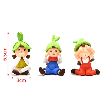 

Cute Girls Gnome Figurine Miniature PVC Fairy Garden Decor Micro Landscape Succulent Handmade Craft Gift Keychain Accessories