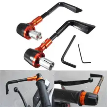 7/8 дюйма 22 мм руль алюминиевые мотоциклетные ручки тормоза и сцепления, обработанные на станке с ЧПУ Рукоятка Ручка Бар протектор Бар Конец Guard