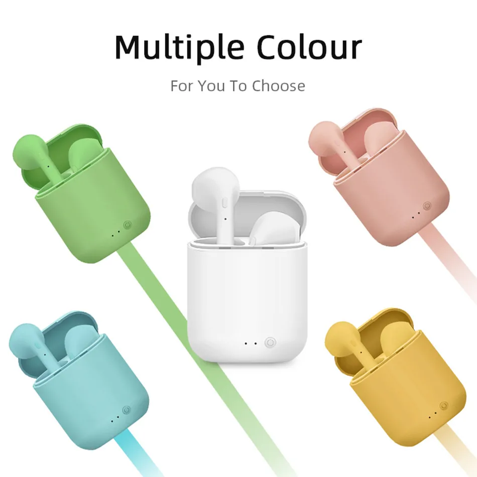 

Mini-2 Tws Bluetooth 5.0 Headset Wireless Earphones With Mic Charging Box Mini Earbuds Sports Headphones For Smart Phone New i7s