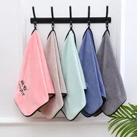 35x75cm Coral Velvet Hand Bath Towel Super Absorbent Quick-Drying Washcloths Sports Handchief Household Bathroom Accessories 1
