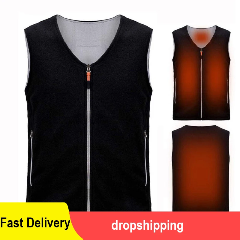 Electric Heated Vest Outdoor Women Usb Heating Vest Thermal Camping Hiking Anti-Cold Vests Women Winter Coat Camping Hiking multifunctional usb heating jacket electric heating vest blanket graphene warm shawl electric thermal heating mat for hiking