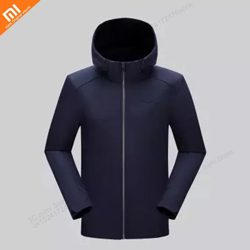 xiaomi ветрозащитный Теплый мягкий корпус пальто пара куртка термостат технология флис зимнее пальто умная теплая одежда