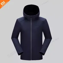 xiaomi ветрозащитный Теплый мягкий корпус пальто пара куртка термостат технология флис зимнее пальто умная теплая одежда