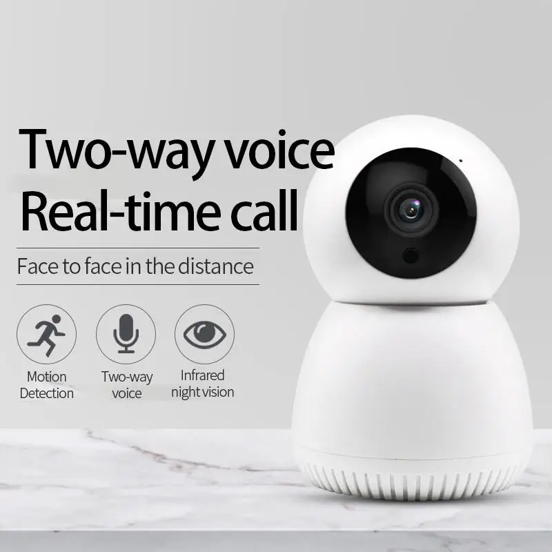 Metermall Surveillance Ip Camera Wireless Wifi Hd Night Vision Smart Small Monitor Mobile Phone Remote Network Home Wifi Camera