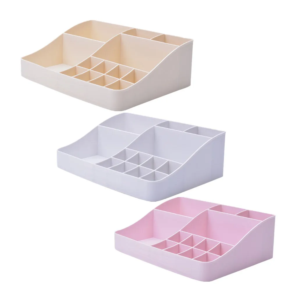 

23.5×17.8×7.7cm Creative Makeup Holder Cosmetic Storage Box Case Desktop Arrange Organizer Tool Makeup Pouch 2020 Dropshiping
