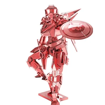 

Shield Man P068R Metal Models Educational Toy DIY 3D Puzzle Metal Model
