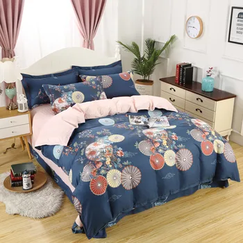 

New Collection Sanding Fabric Soft Bedding Set Sheet Pillowcase Duvet Cover Home New Year Decoration Gift