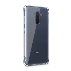 Clear Transparent Silicone TPU Protective Case for Mi Poco M2 Pro (Transparent)