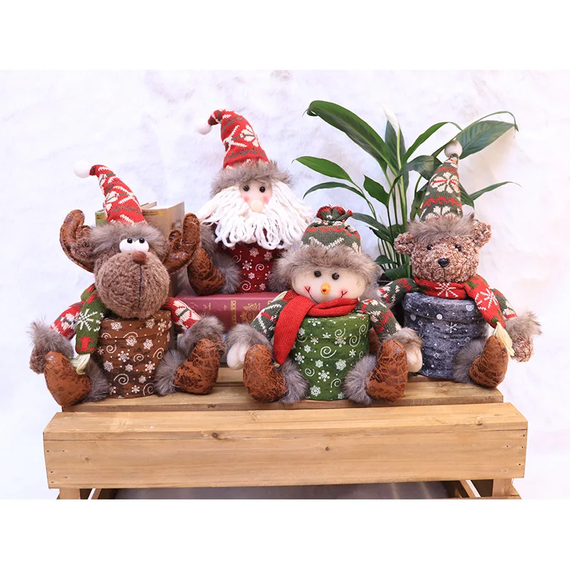 

Santa Claus Fruit Boxes Christmas Apple Box Snowflakes Creative Candy Gift Box Christmas Gifts