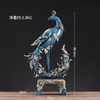 

Luxury Art Figurines Resin Nordic Living Room Miniature Animals Creative Crafts Ornaments Gift Decoracao Home Accessories DA60XB