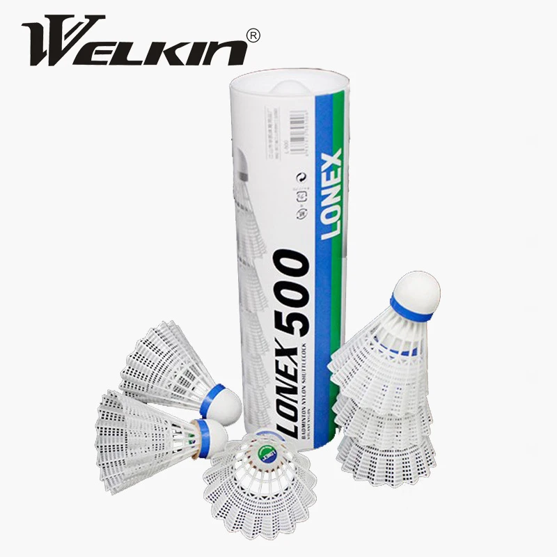 Badminton Shuttlecock Badminton Ball Feather Shuttlecock 6pcs/tube Super Nylon Shuttlecock Table Fiber Ball Head Full Round Wool Style Plastic Use Durable Badminton for Outdoor Training