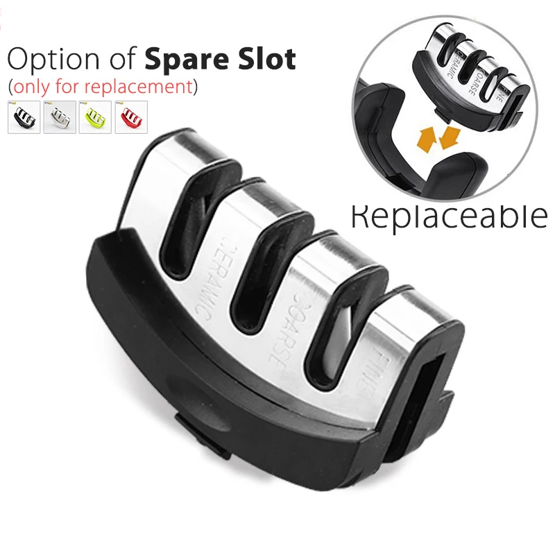 

3 Stage knife Sharpener Spare Slot For Replacement