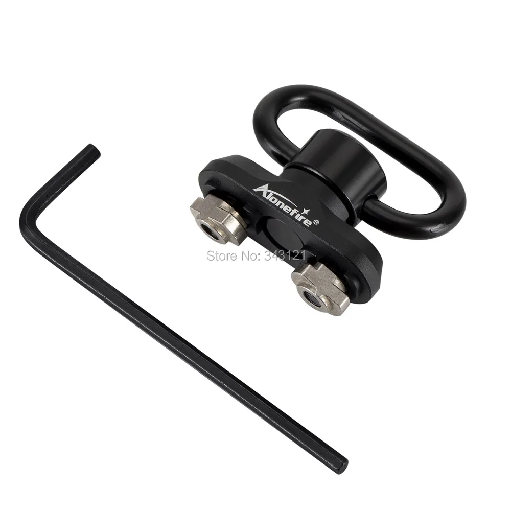 Alonefire M590 M-lok QD Sling Swivel Mount Sling Swivel 1.25 Inch Adapter for M lok Rail