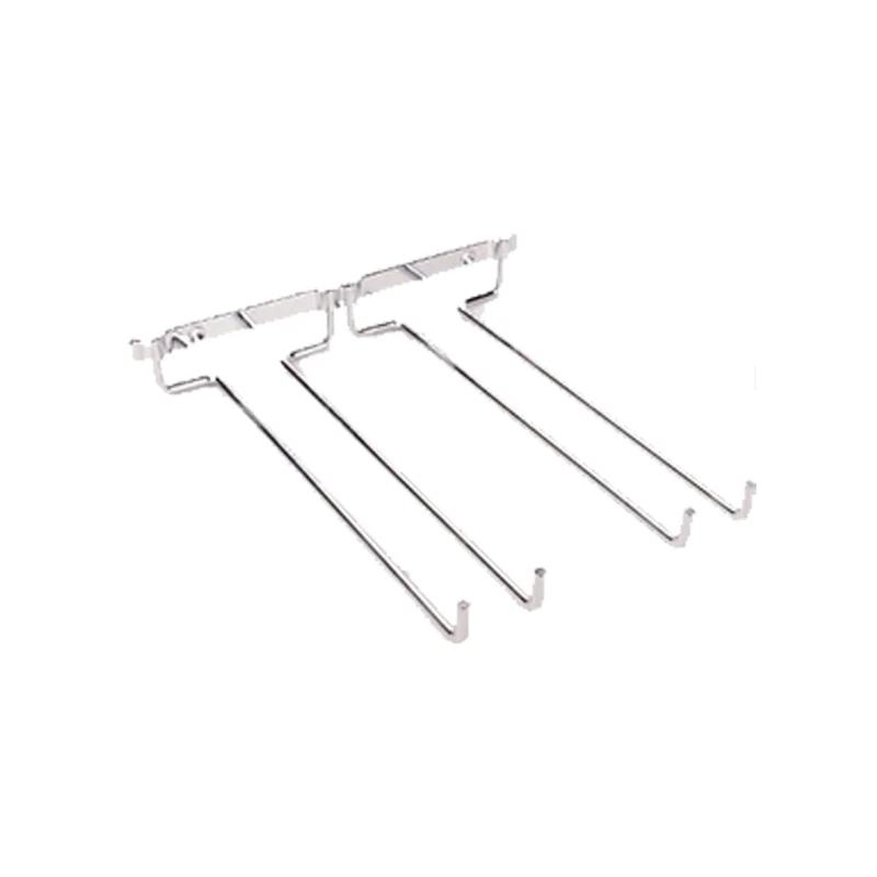 Wine Glass Rack Wall Mounted Stemware Wine Glass Holder Glasses Storage Hanger Metal Organizer for Bar Kitchen 2 Colors